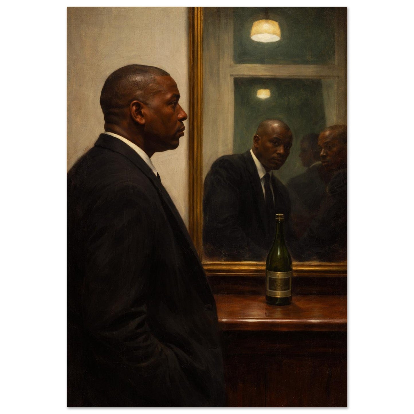 Quiet Reflection Matte Paper Poster Museum-Quality Moody-Figurative