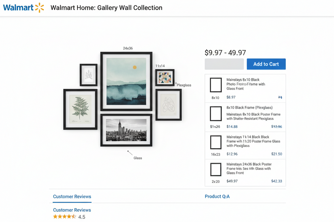 Online retailer poster-frame listings — a guide to buying affordable poster frames from stores beyond IKEA
