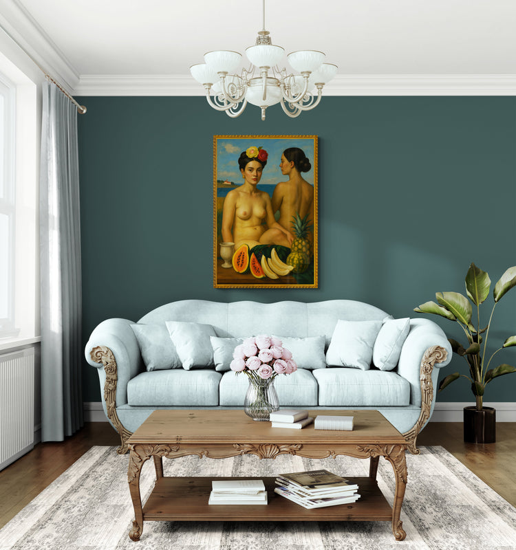 Renaissance collection cover — coastal Renaissance-inspired figure study with seaside goddesses by Damsko Art