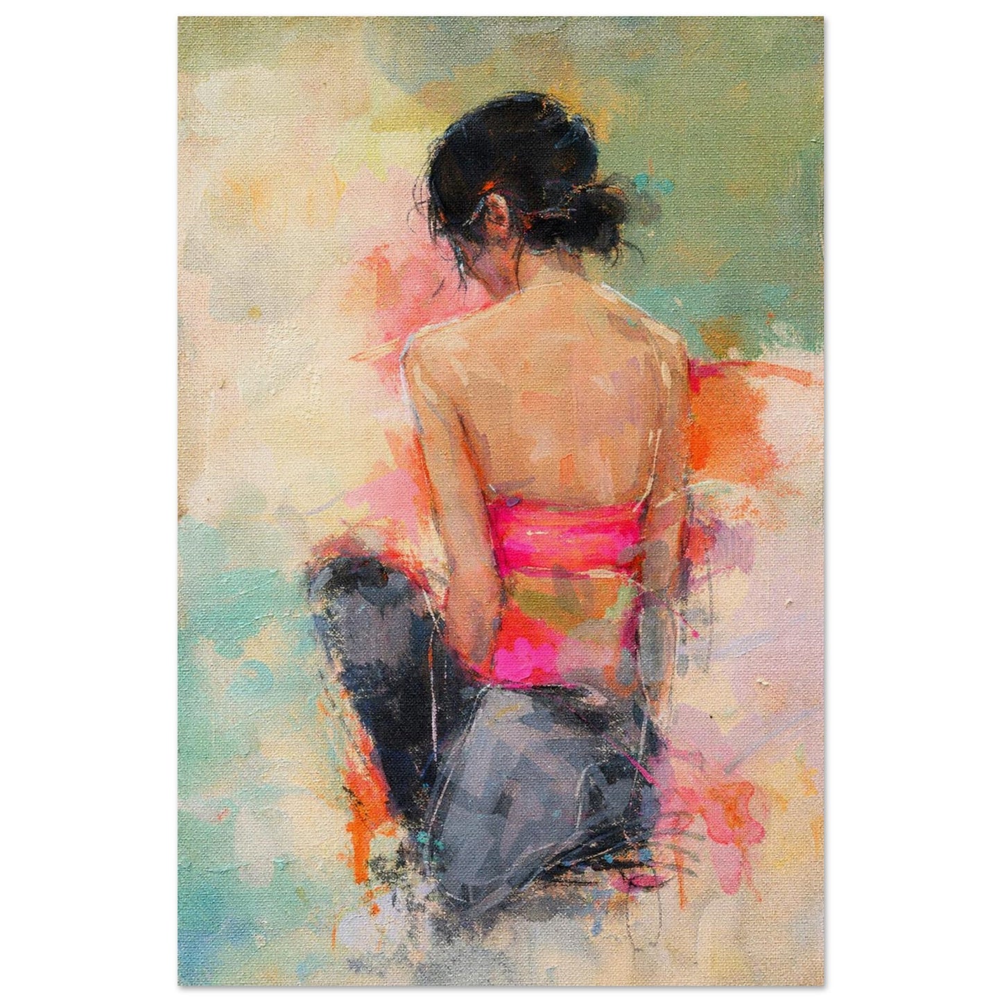 Soft Solitude Impressionist-Style Museum Quality Matte Paper Poster