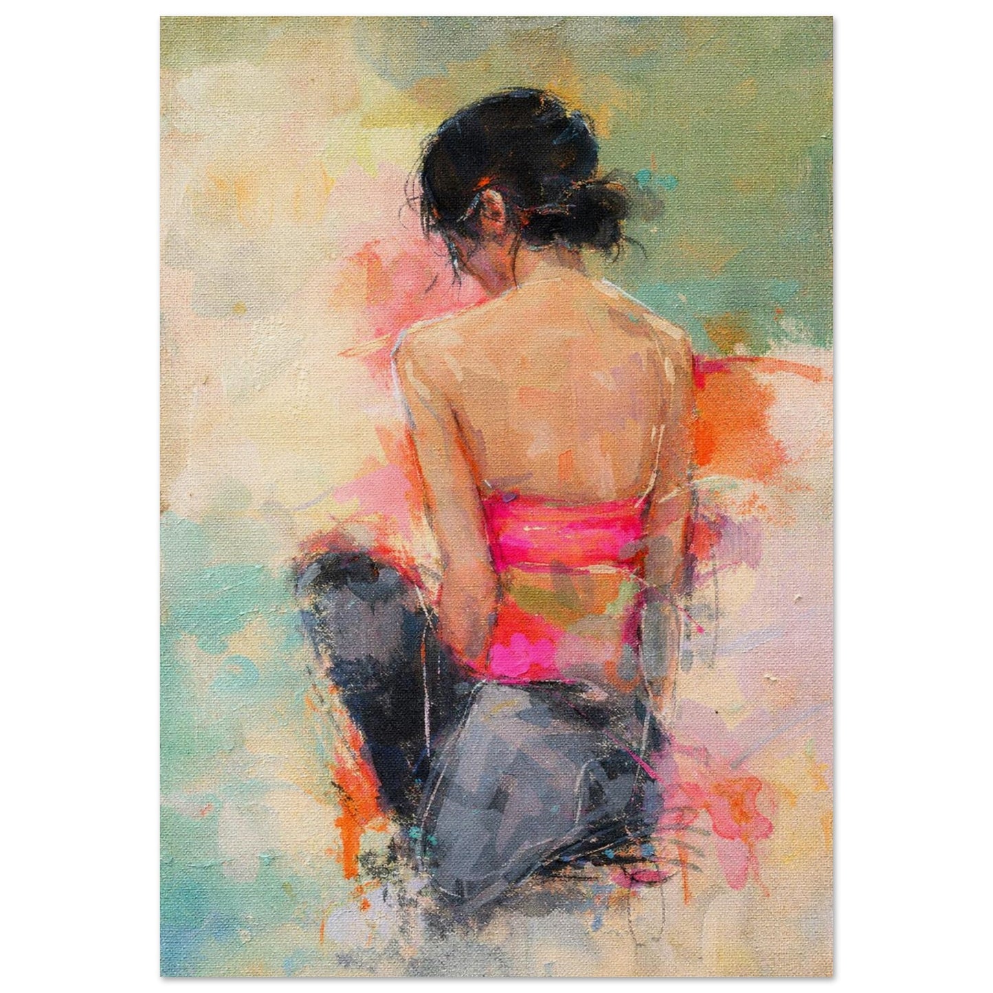 Soft Solitude Impressionist-Style Museum Quality Matte Paper Poster