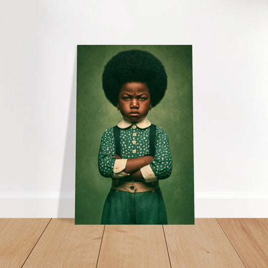 Little Boss Energy Afrocentric Matte Paper Poster