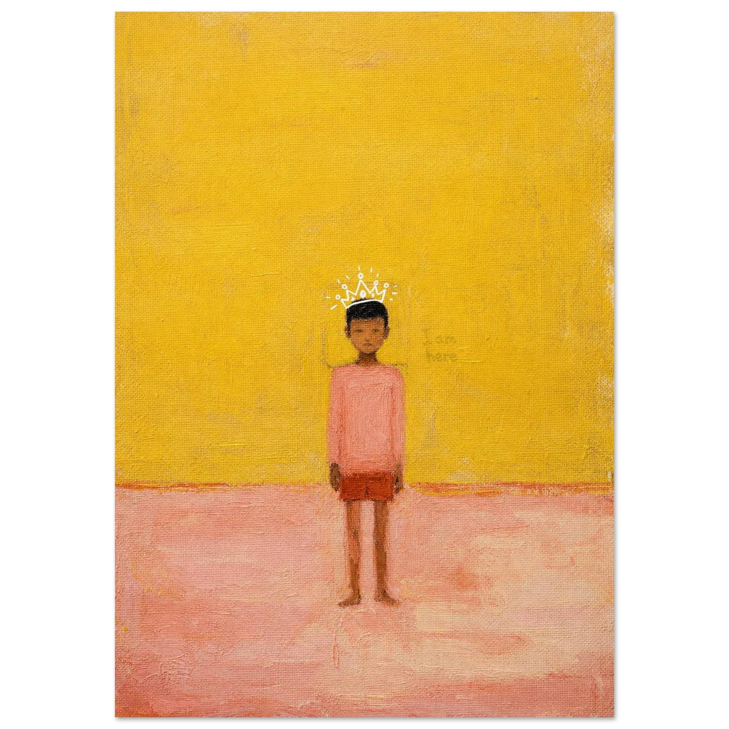 I Am Here Museum Quality Matte Paper Poster Afrocentric-Minimalist