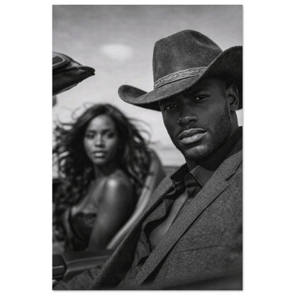 Western Noir Matte Paper Poster - Museum-Quality Cinematic-Noir