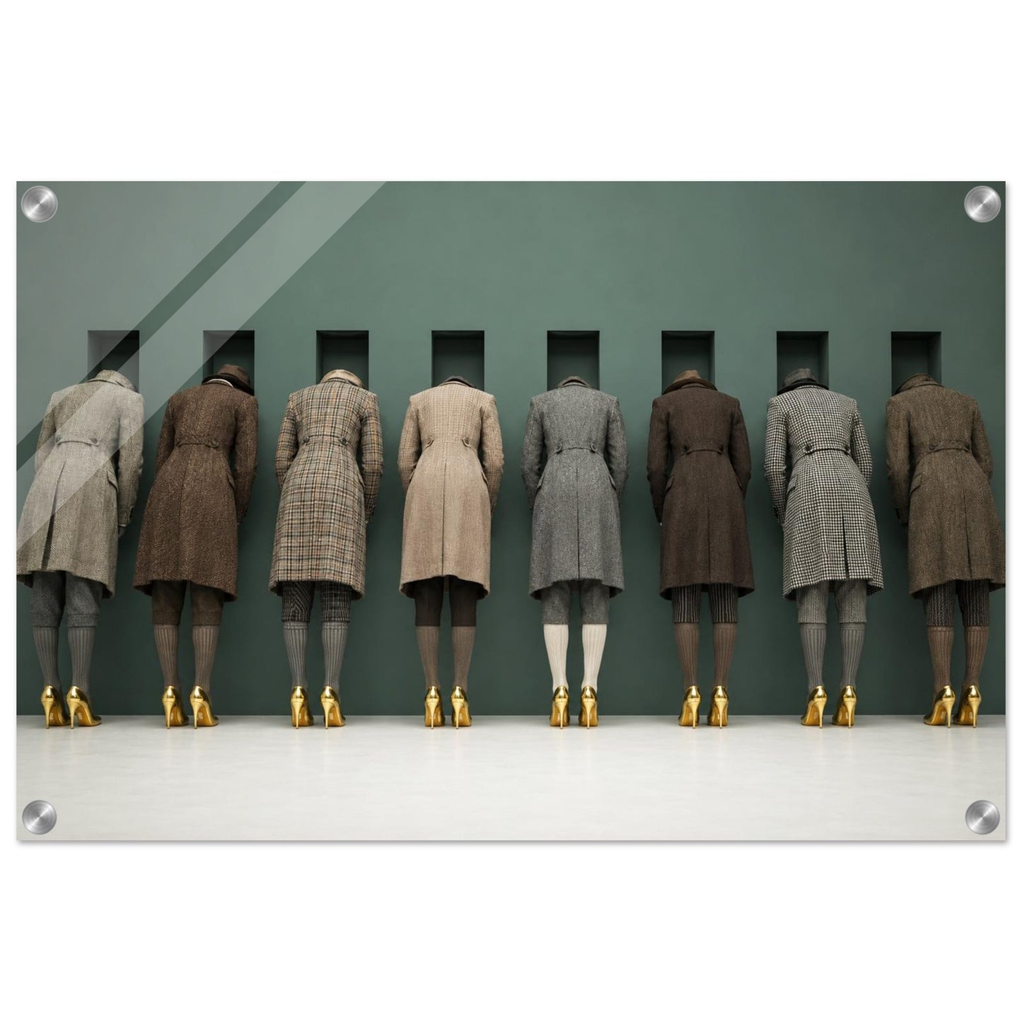 The Waiting Wall Surreal-Fashion Acrylic Print