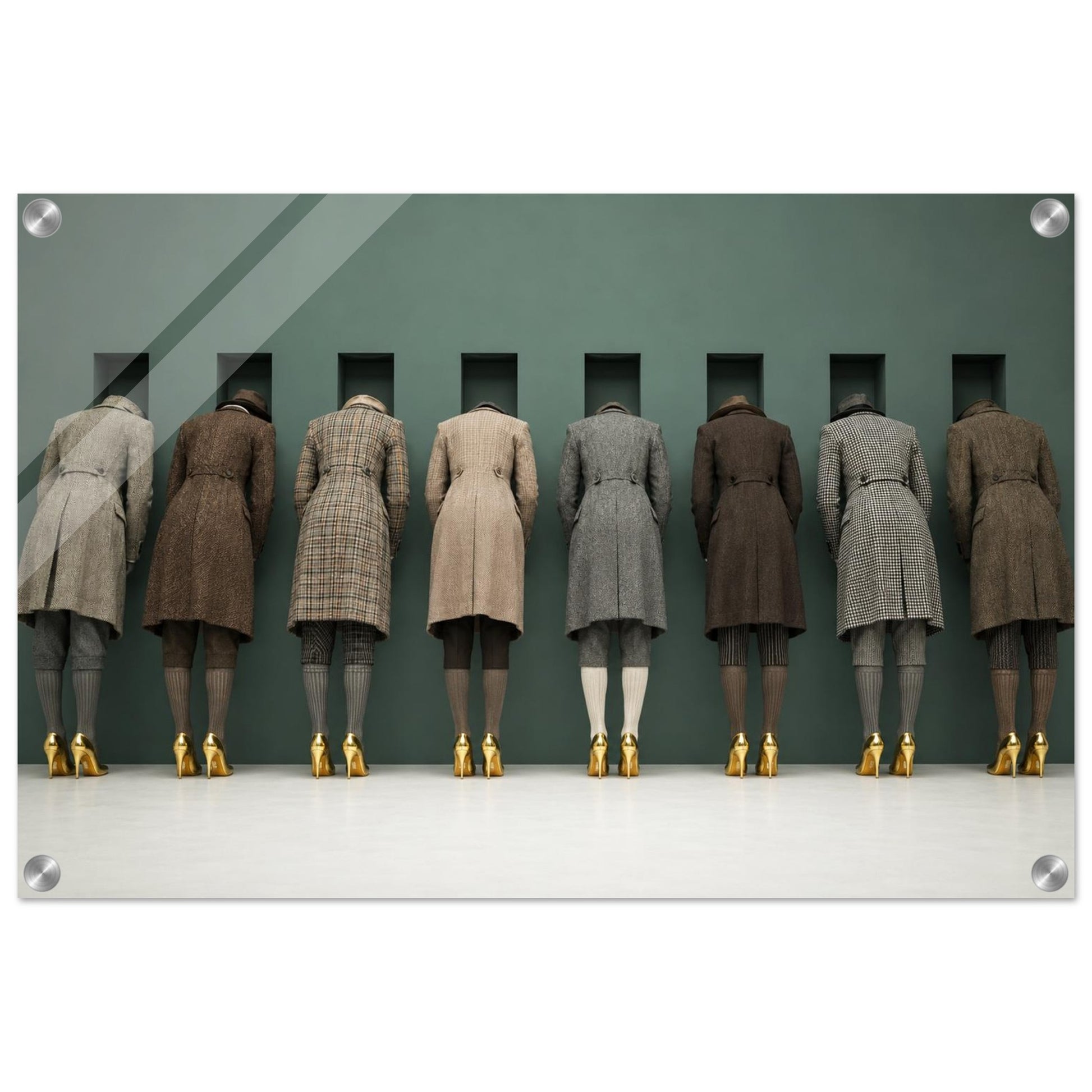 The Waiting Wall Surreal-Fashion Acrylic Print