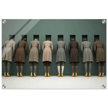 The Waiting Wall Surreal-Fashion Acrylic Print