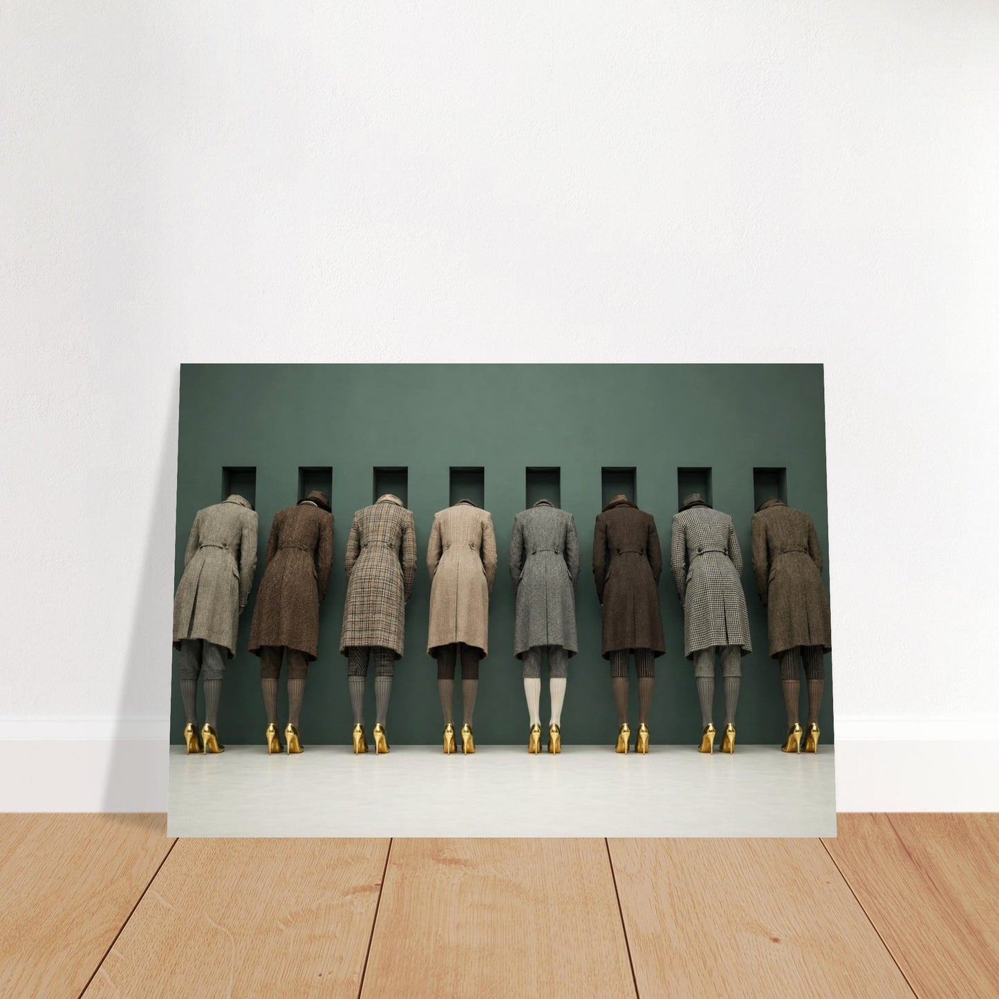 The Waiting Wall Museum-Quality Matte Paper Poster - Surrealist Style