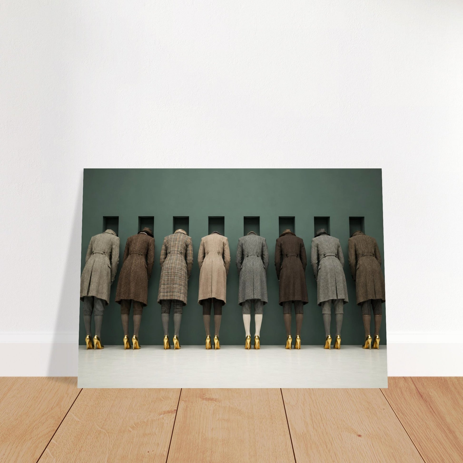 The Waiting Wall Museum-Quality Matte Paper Poster - Surrealist Style