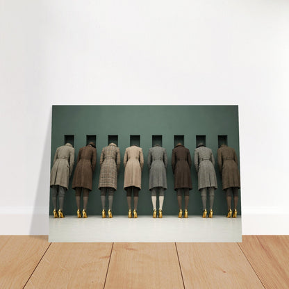 The Waiting Wall Museum-Quality Matte Paper Poster - Surrealist Style