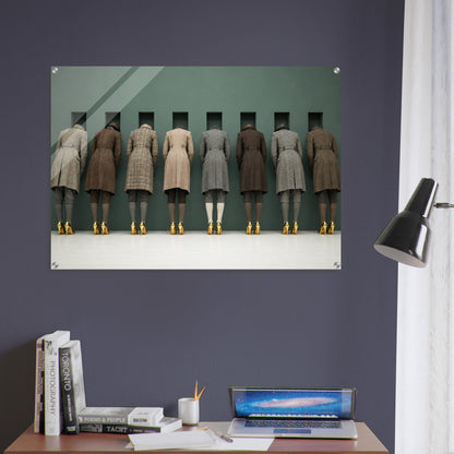The Waiting Wall Surreal-Fashion Acrylic Print