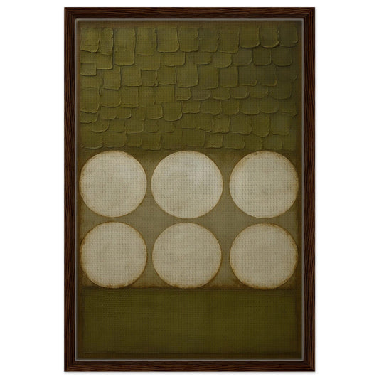 Wabi-Sabi Circles Earth-Toned Matte Paper Poster