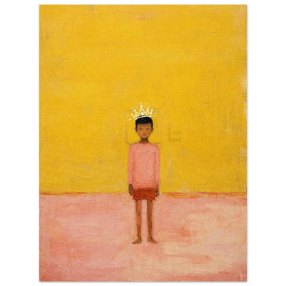 I Am Here Museum Quality Matte Paper Poster Afrocentric-Minimalist