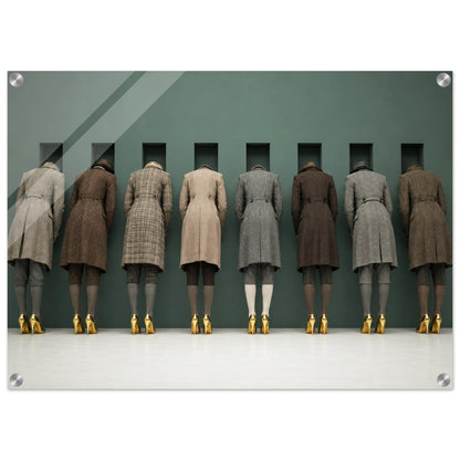 The Waiting Wall Surreal-Fashion Acrylic Print