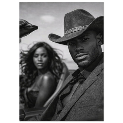 Western Noir Matte Paper Poster - Museum-Quality Cinematic-Noir