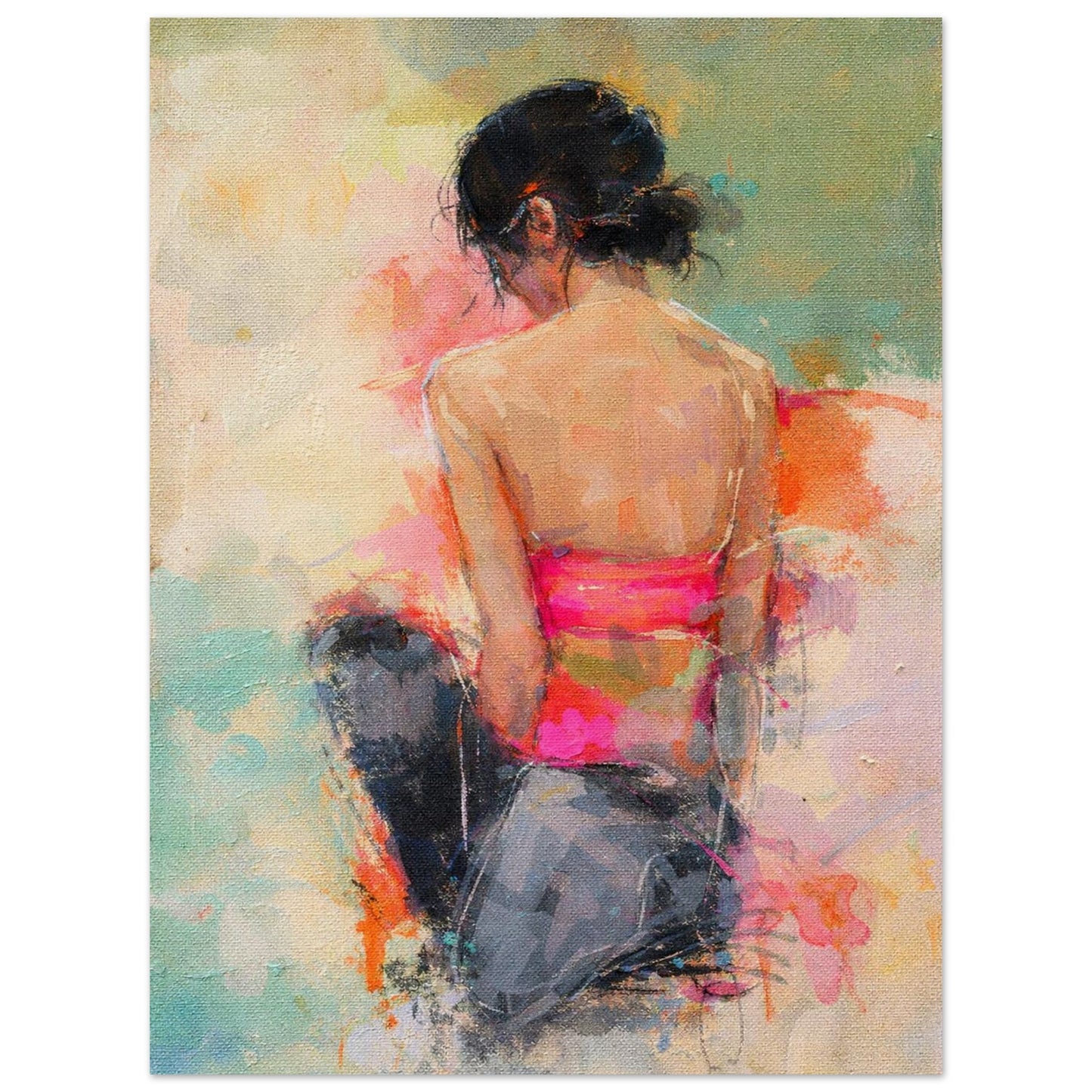 Soft Solitude Impressionist-Style Museum Quality Matte Paper Poster