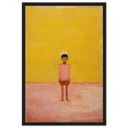 I Am Here Framed Canvas Afrocentric-Minimalist Figurative