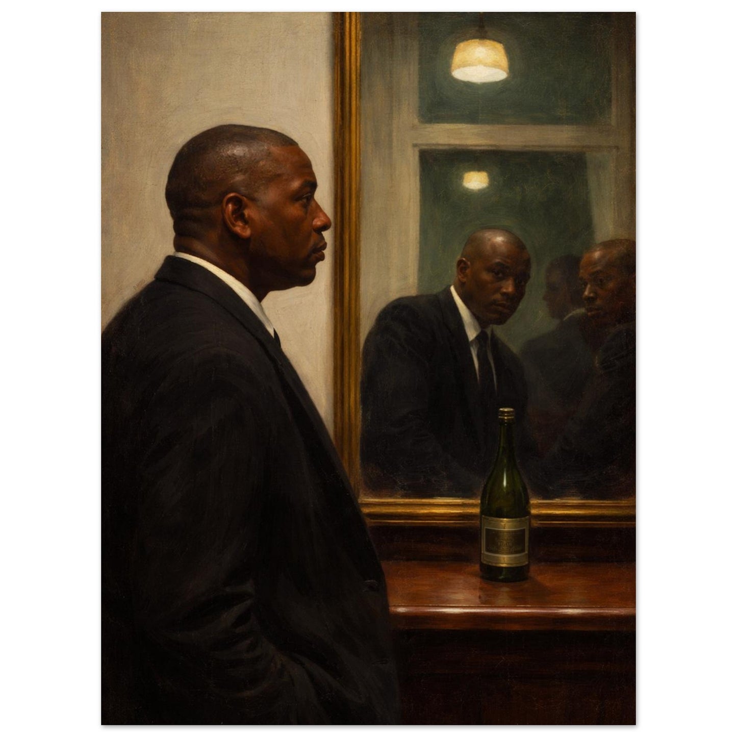 Quiet Reflection Matte Paper Poster Museum-Quality Moody-Figurative