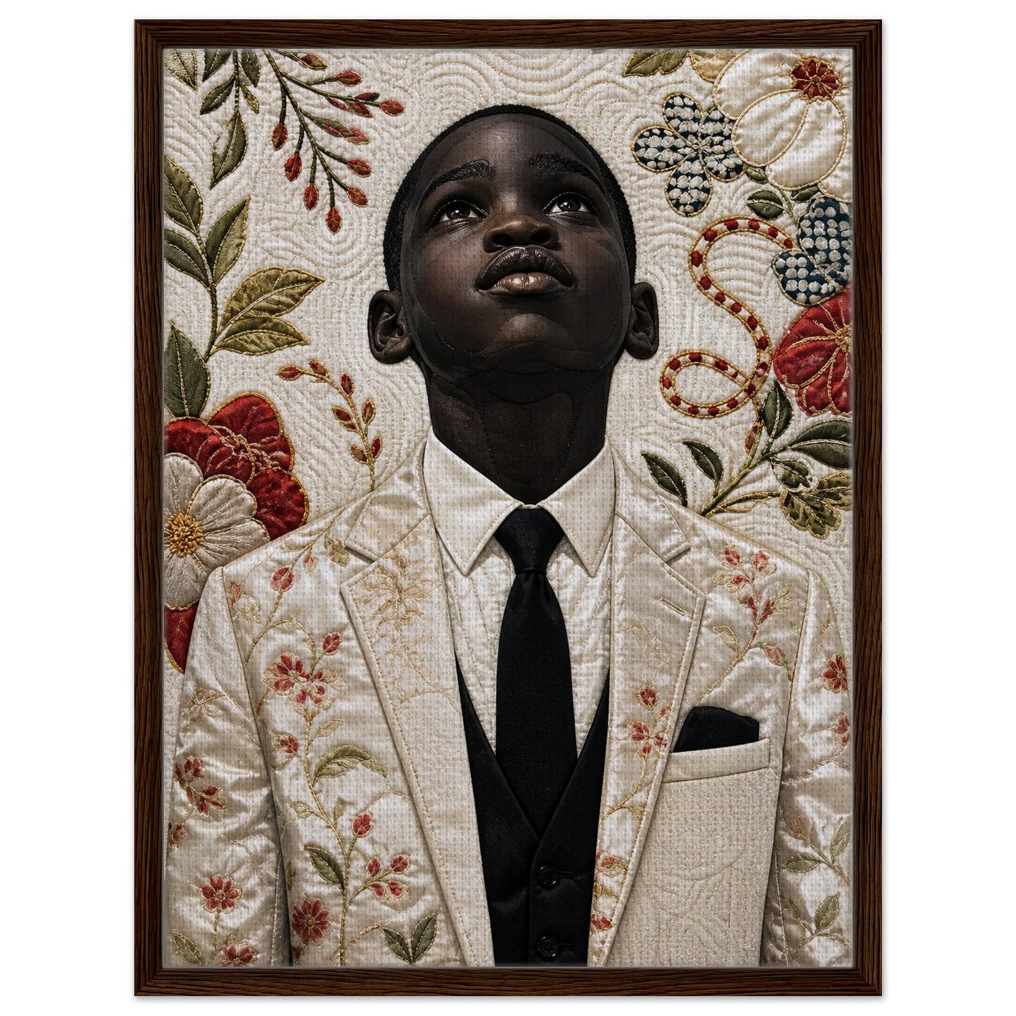 Framed Canvas Museum Quality Matte Paper Poster Quilt-Inspired