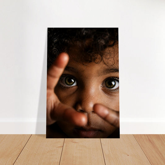 Little Wonder Close-Up Portrait Museum-Quality Matte Paper Poster