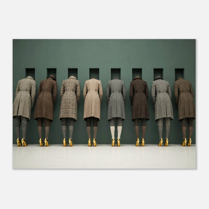 The Waiting Wall Museum-Quality Matte Paper Poster - Surrealist Style