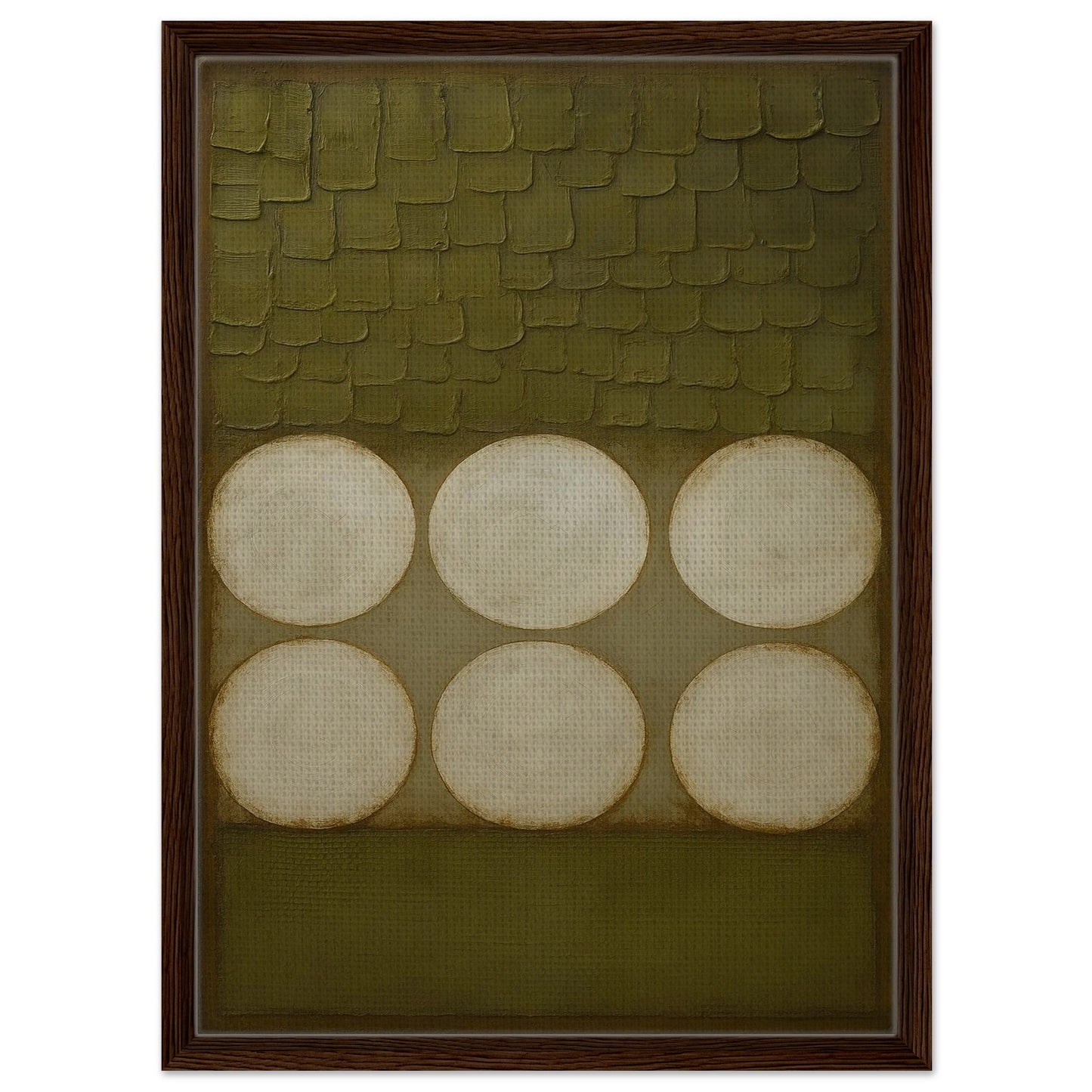 Wabi-Sabi Circles Earth-Toned Matte Paper Poster