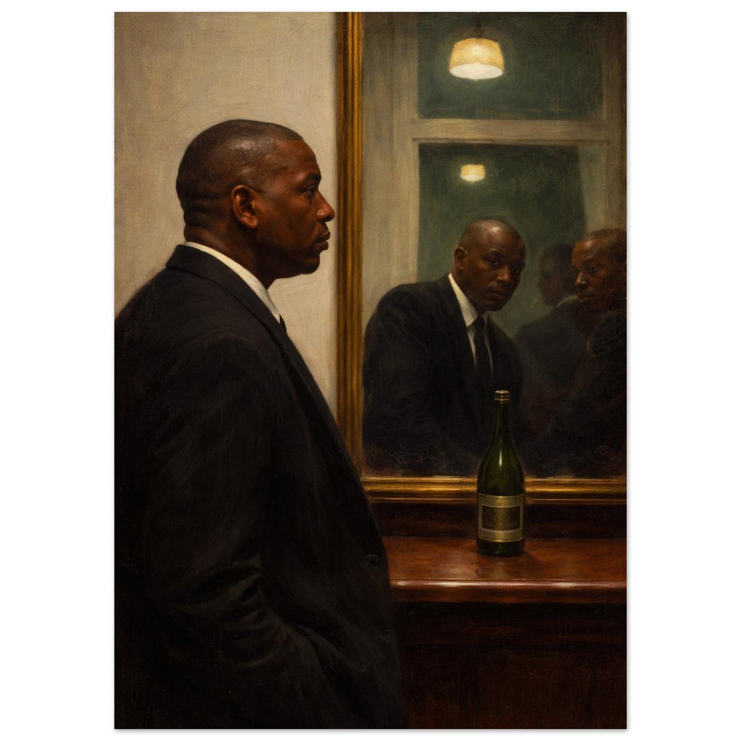Quiet Reflection Matte Paper Poster Museum-Quality Moody-Figurative