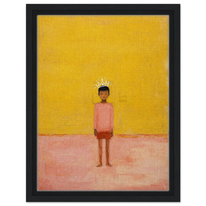 I Am Here Framed Canvas Afrocentric-Minimalist Figurative