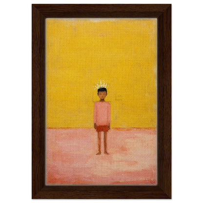 I Am Here Framed Canvas Afrocentric-Minimalist Figurative