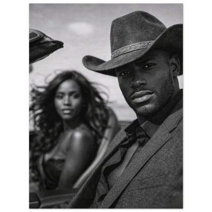 Western Noir Matte Paper Poster - Museum-Quality Cinematic-Noir