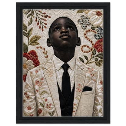 Framed Canvas Museum Quality Matte Paper Poster Quilt-Inspired