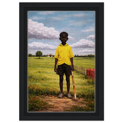 I Stand Here Framed Canvas Afrocentric Figurative-Realist