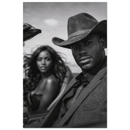 Western Noir Matte Paper Poster - Museum-Quality Cinematic-Noir