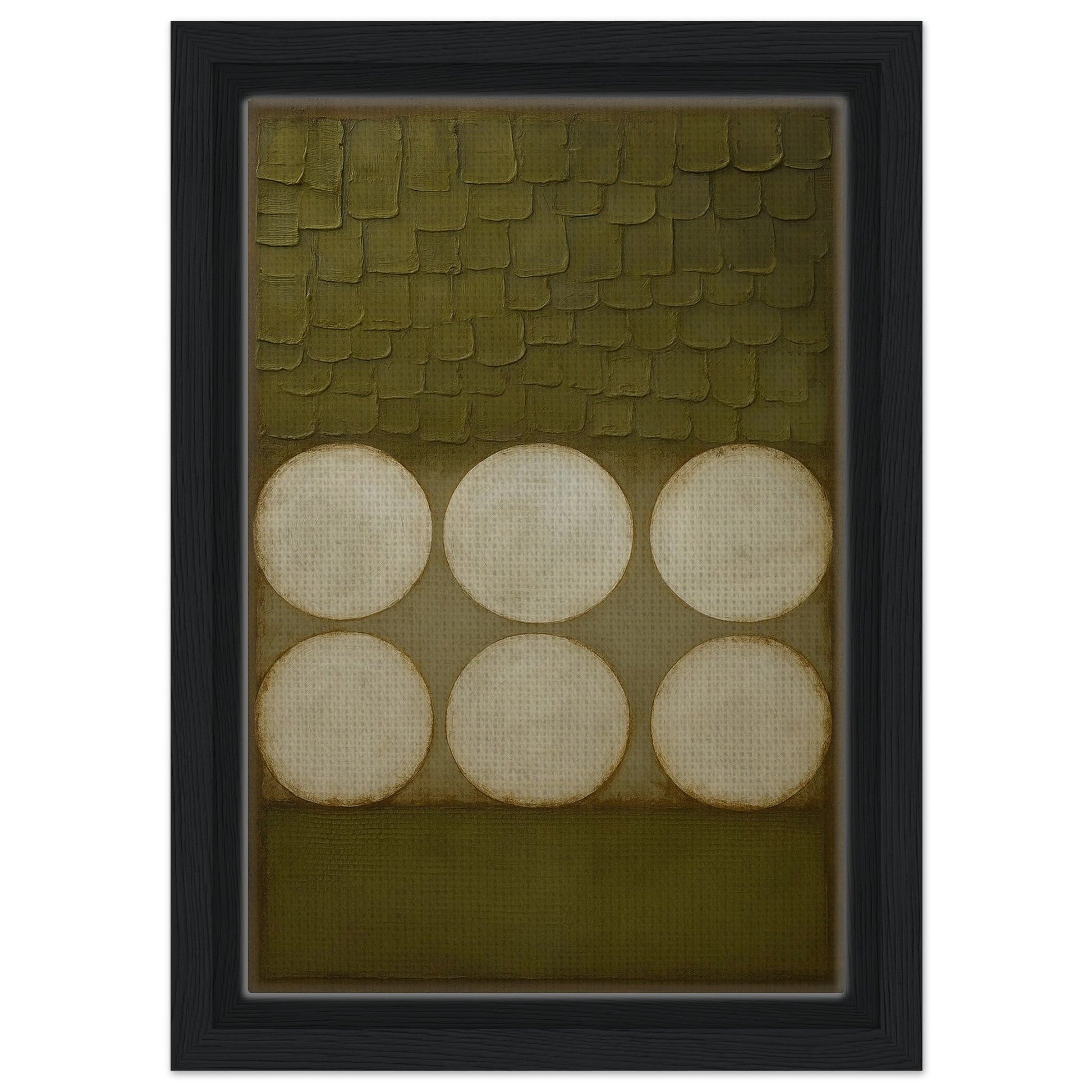 Wabi-Sabi Circles Earth-Toned Matte Paper Poster