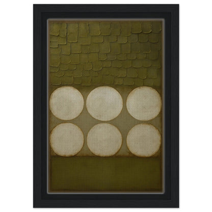 Wabi-Sabi Circles Earth-Toned Matte Paper Poster