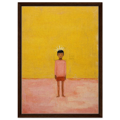 I Am Here Framed Canvas Afrocentric-Minimalist Figurative