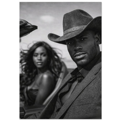 Western Noir Matte Paper Poster - Museum-Quality Cinematic-Noir