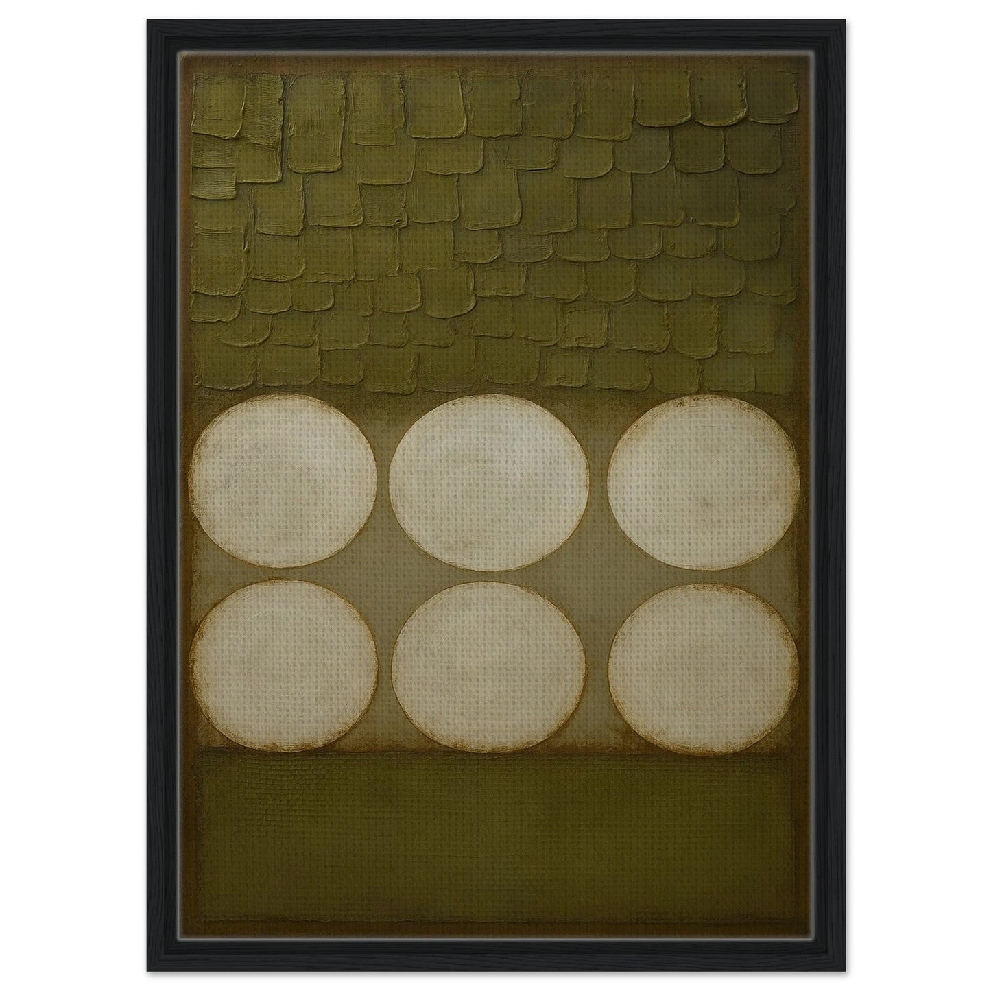 Wabi-Sabi Circles Earth-Toned Matte Paper Poster