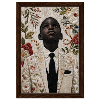 Framed Canvas Museum Quality Matte Paper Poster Quilt-Inspired