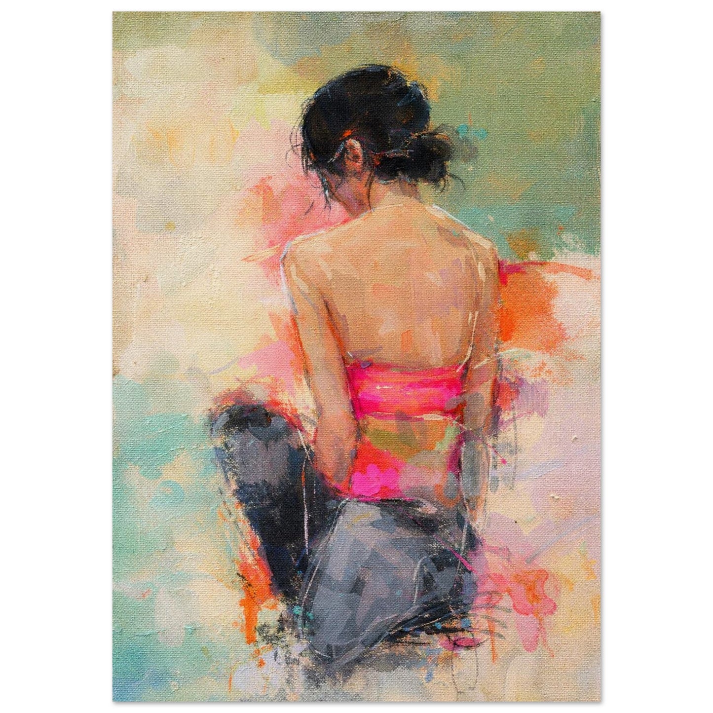Soft Solitude Impressionist-Style Museum Quality Matte Paper Poster