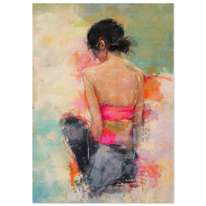 Soft Solitude Impressionist-Style Museum Quality Matte Paper Poster