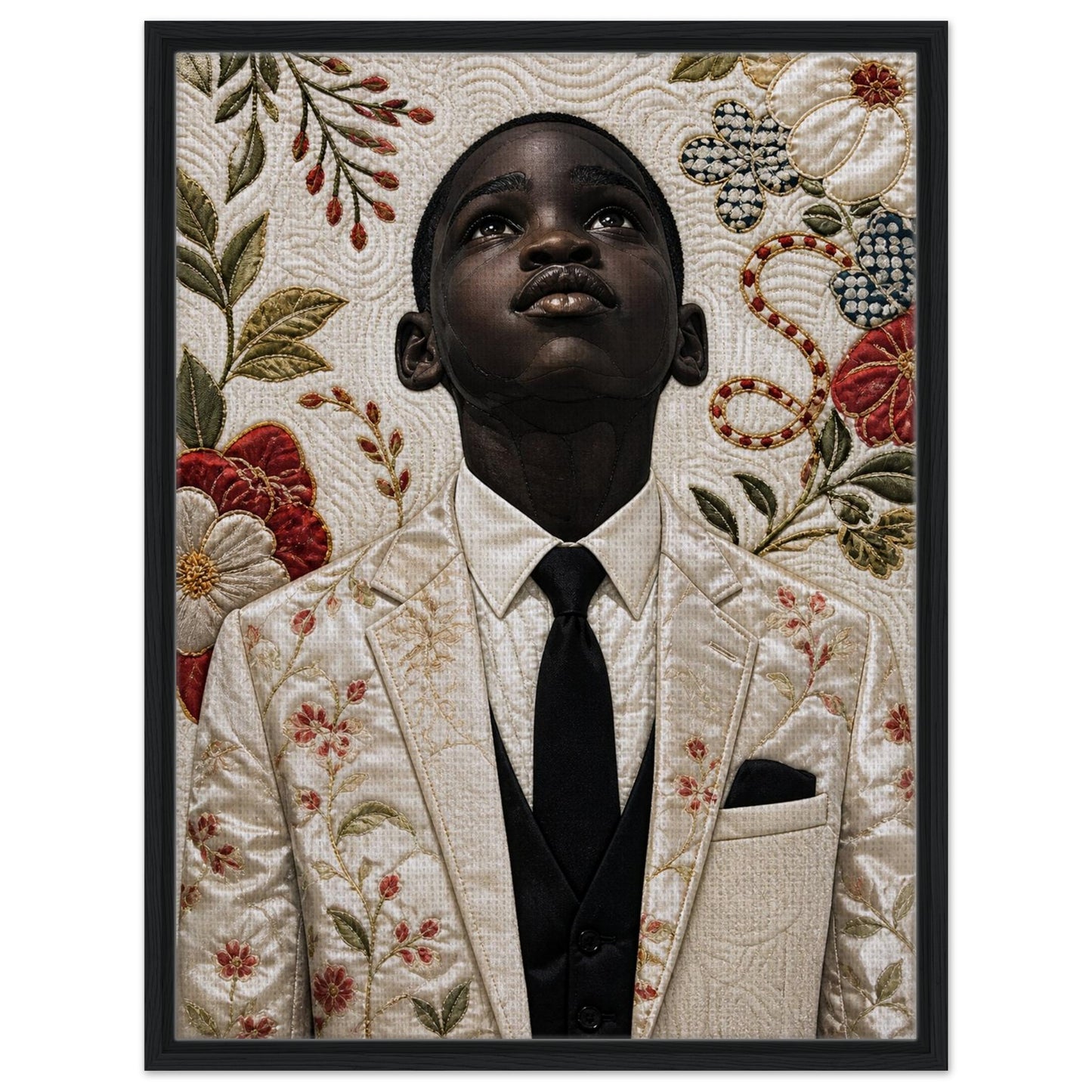 Framed Canvas Museum Quality Matte Paper Poster Quilt-Inspired