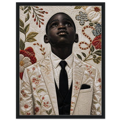 Framed Canvas Museum Quality Matte Paper Poster Quilt-Inspired