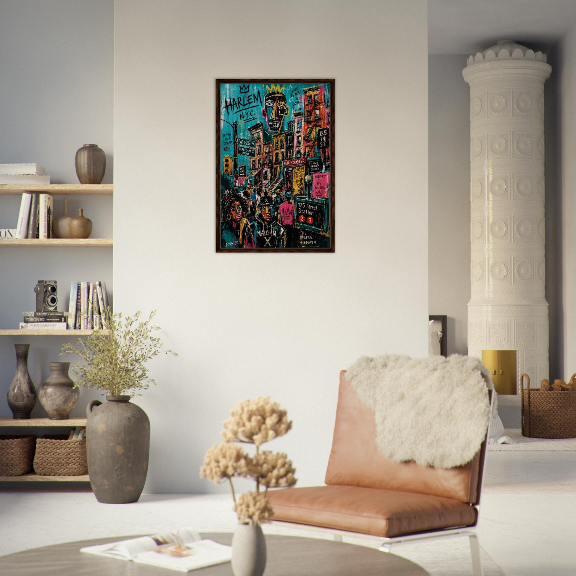 Harlem Rhythm 125 Urban-Graffiti Matte Paper Poster - Basquiat Style
