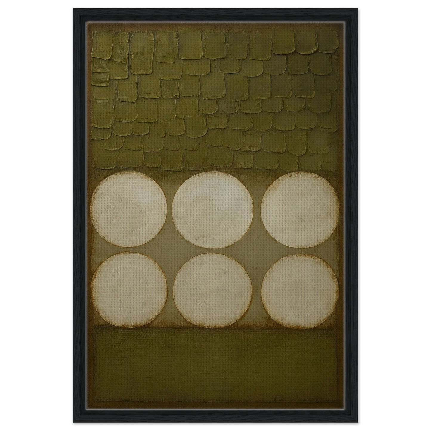Wabi-Sabi Circles Earth-Toned Matte Paper Poster