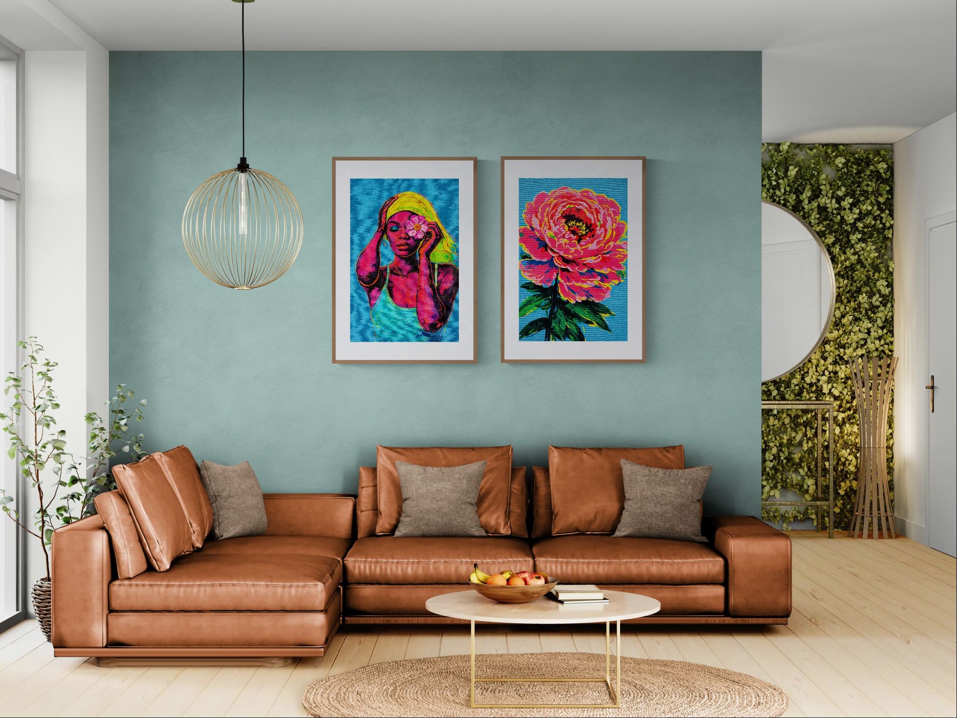 A Flower for Strength Neo-Pop Matte Paper Poster - Pop Art