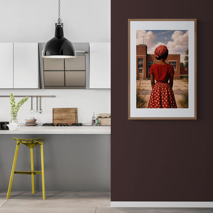 A Place She Once Knew Vintage-Style Matte Paper Poster