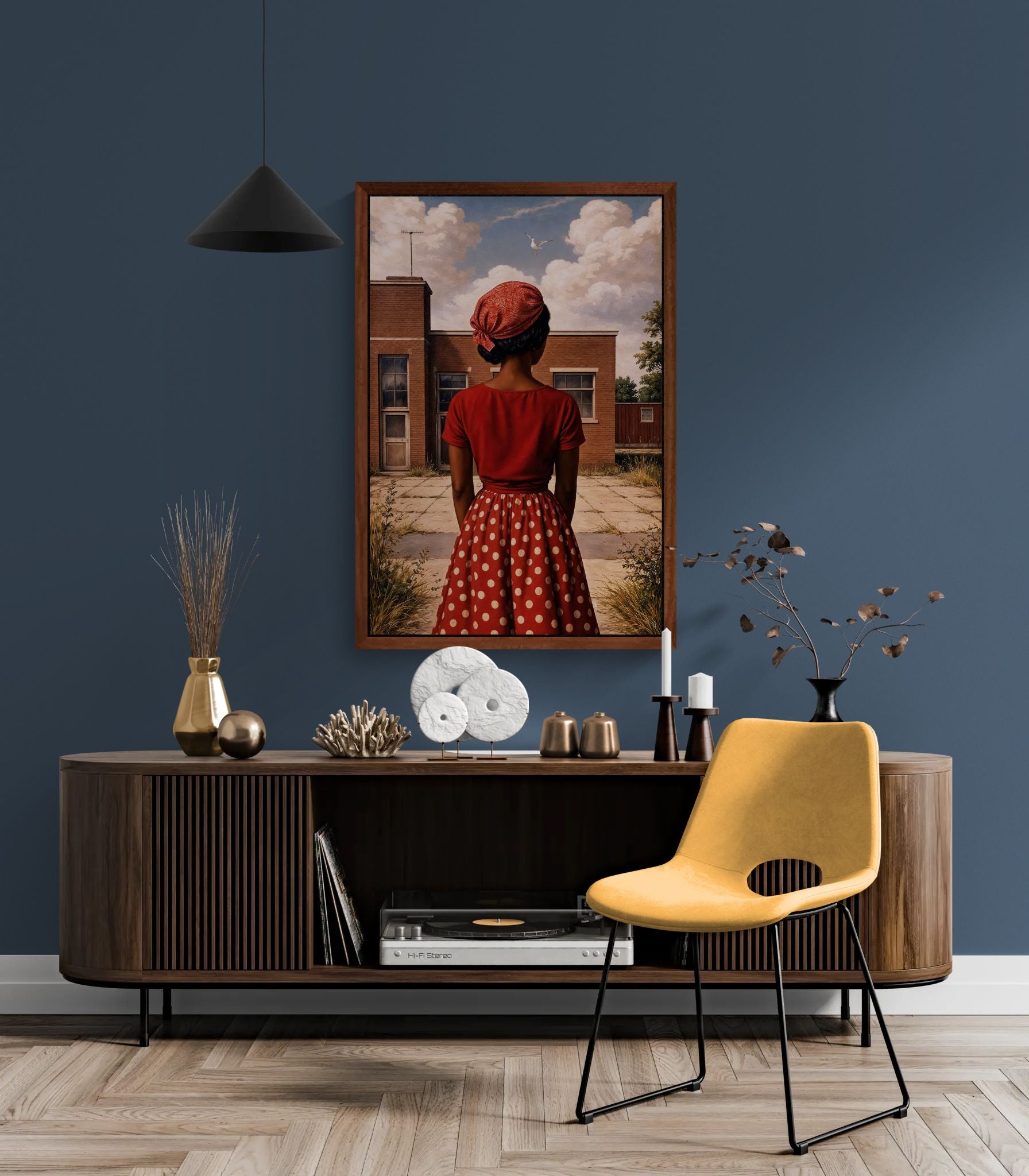 A Place She Once Knew Vintage-Style Matte Paper Poster
