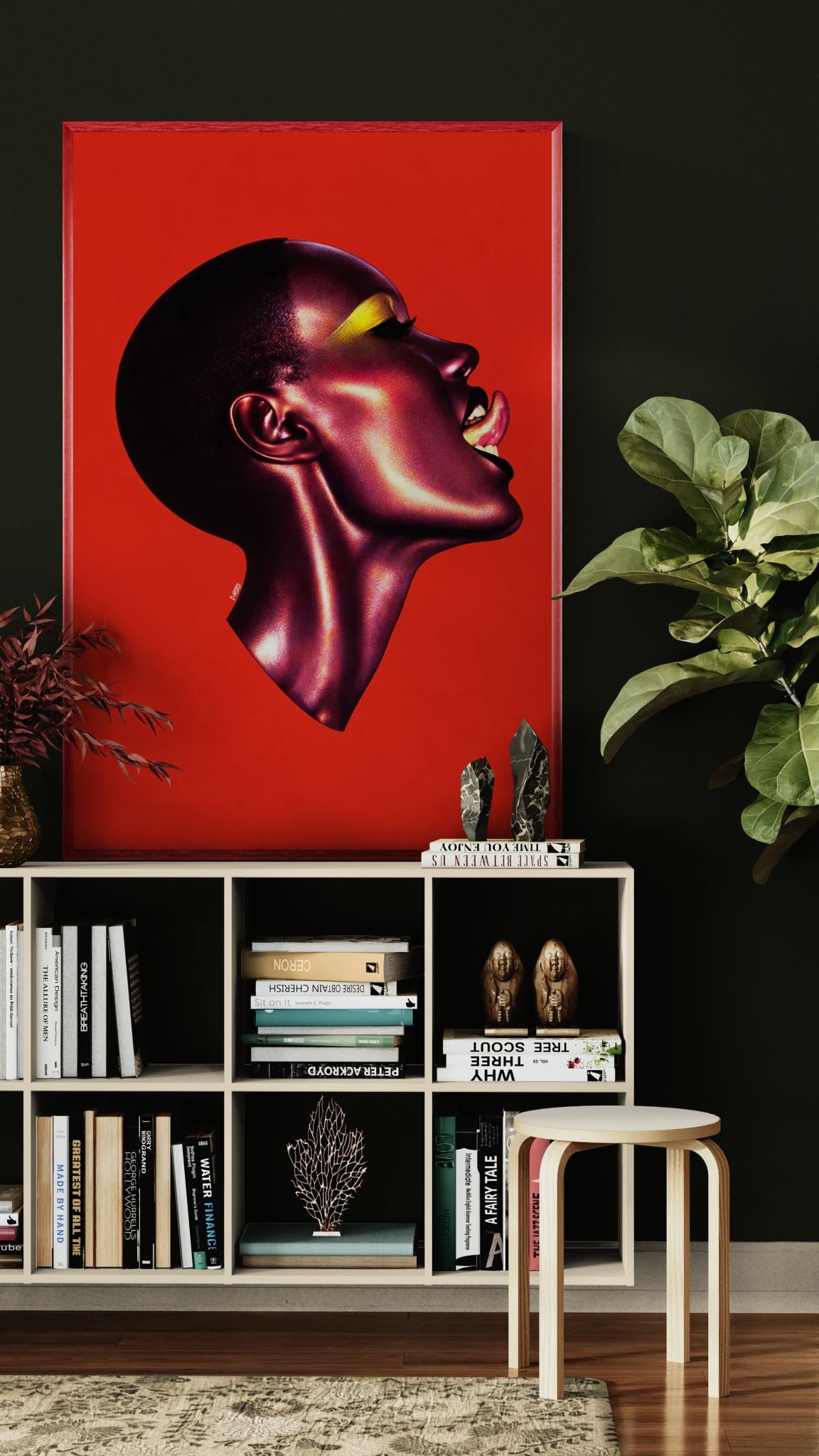 A Profile That Speaks Pop-Art Matte Paper Poster