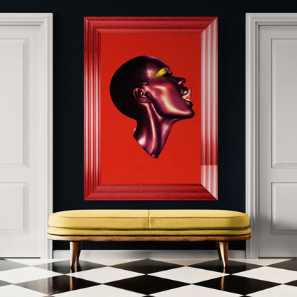 A Profile That Speaks Pop-Art Matte Paper Poster